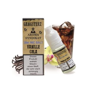 Gangsterz-Vanille Cola Liquid 10ml-18mg Nikotinsalz