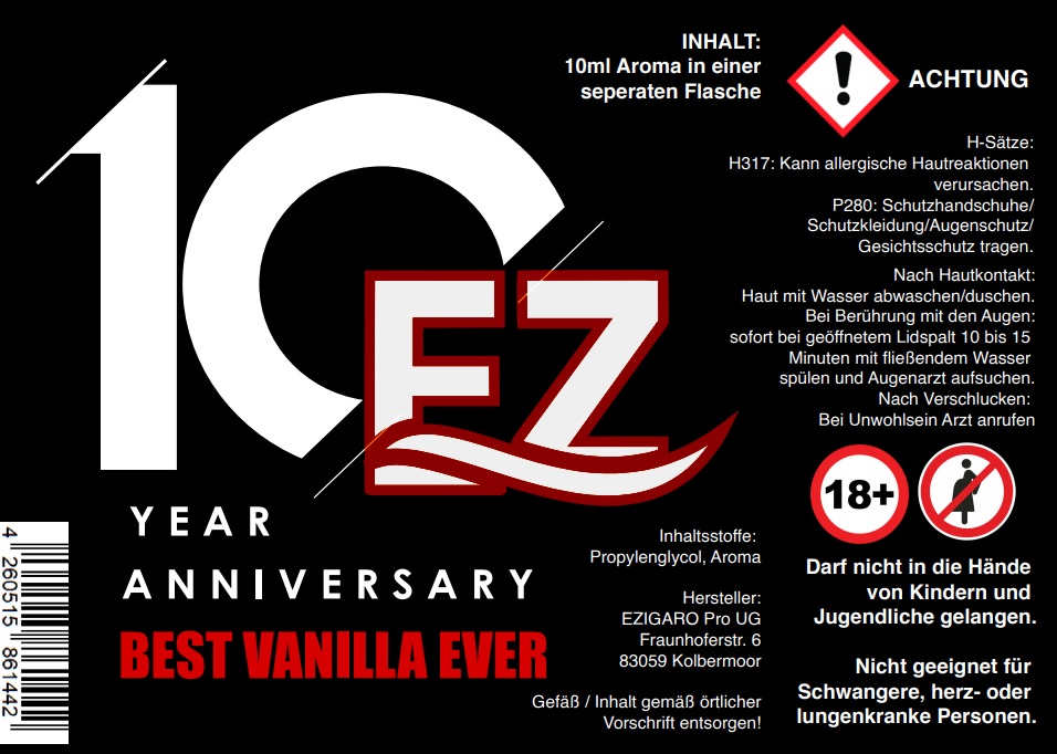 SALE !!! BESTVANILLAEVER - EZ Anniversary Edition Aroma