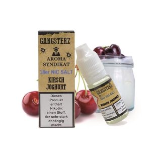Gangsterz-Kirsch Joghurt Liquid 10ml-18mg Nikotinsalz